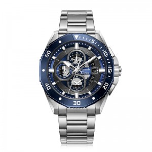 Alexandre Christie AC 6679 Silver Blue Steel MCBTUBU